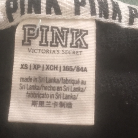 VICTORIA SECRET PINK TRACKSUIT. Cropped Long Sleeve Hoodie & Leggings SET - Picture 13 of 16